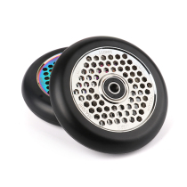 limit extreme scooter wheel accessories aluminum inner buckle silver high elastic black PU wheel 110MM ABEC-9