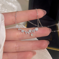 Wishing Meteor Sterling Silver Necklace for Women 2023 New Niche Design High-end Clavicle Chain as a Gift for Girlfriends and Best Friends