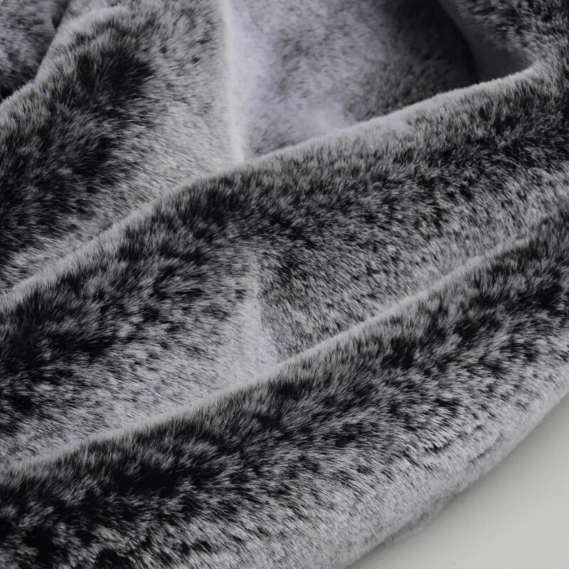 Black Leg Two-Tone Faux Rabbit Fur Coat Jacket Plush Fabric Fur Collar Clothing Material Vest Earmuffs Gloves Black Leg Two-Tone Faux Rabbit Fur Coat Jacket Plush Fabric Fur Collar Clothing Material Vest Earmuffs Gloves