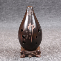 Smoked mouth Xun ten-hole professional performance 10-hole pottery Xun Ancient Xun blowing instrument F tune G tune Xun chasing music soil beam