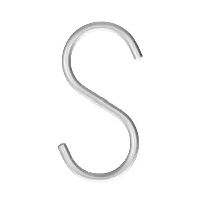 Liangfeng shallow printing S hook aluminum adhesive hook household wardrobe Bathroom Kitchen door rear multifunctional S-shaped hook load-bearing metal