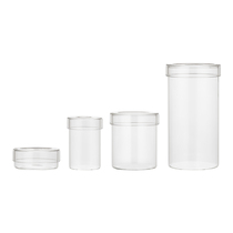 Makeup desktop storage sealed jar Glass transparent food storage jar Large cotton swab box Jewelry storage bottle Simple