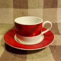 2001 Nestlé coffee cup limited edition flame red cup set