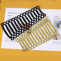 Golden wire buckle trapezoidal button European and American style performance clothing dress dance clothing decoration buckle hand woven button