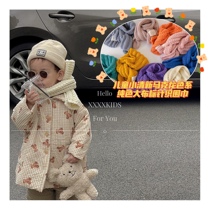 xxxkids autumn and winter small fresh Macron color series pure large cloth cloth children knit scarf around the neck