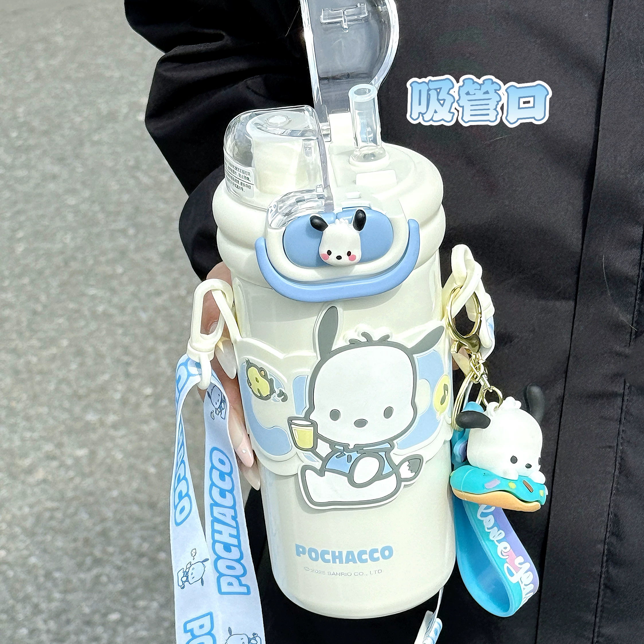 Детский качественный стеклянный чайник Sanrio