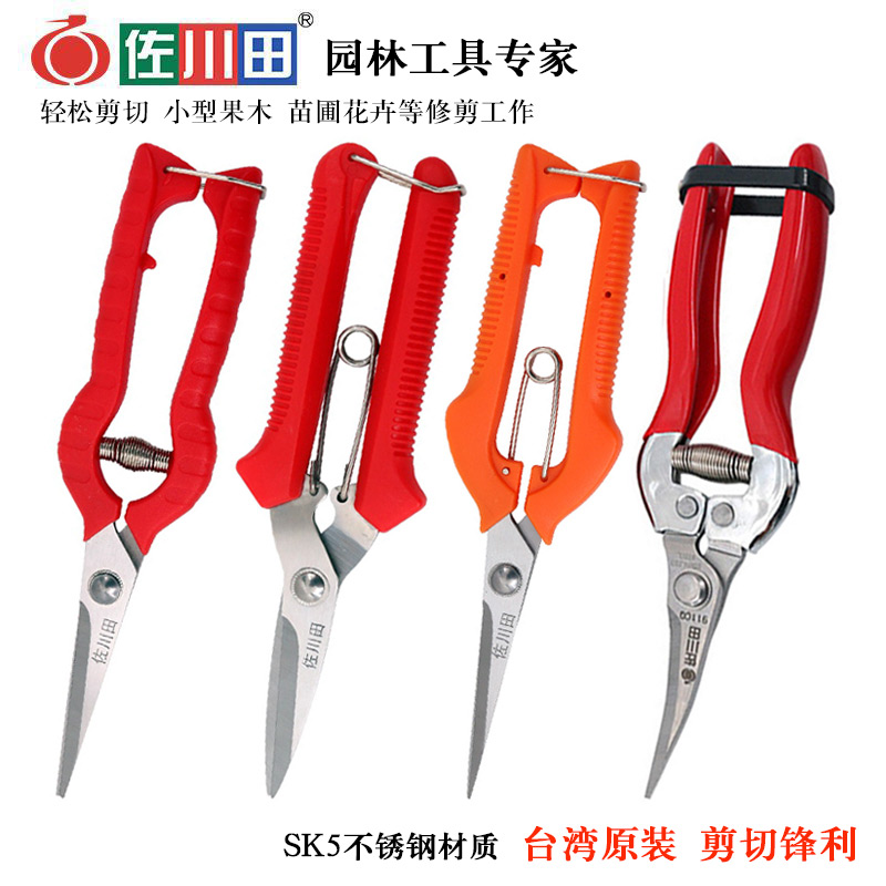 Sagawada thin fruit picking scissors Sparse orchard art twig saw scissors Vine betel nut orange citrus repair flower scissors