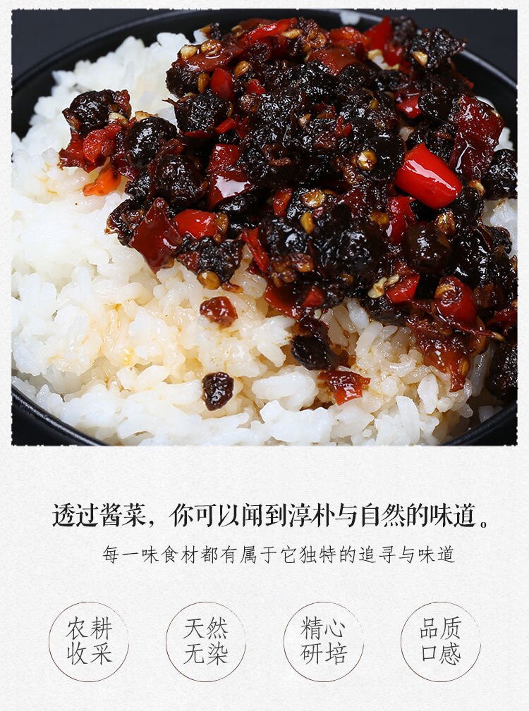 安享好物 安享D级豆豉酱-三知情风味豆豉 国标 