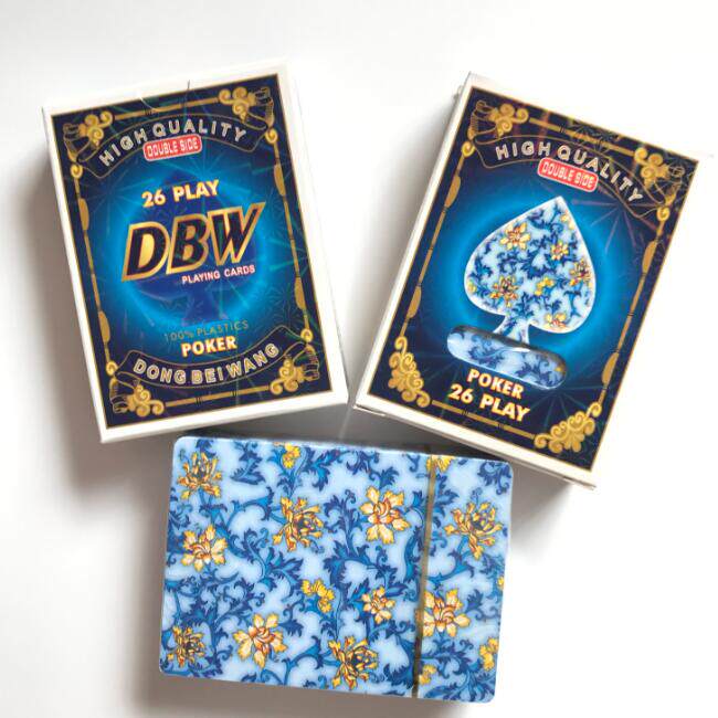 DBW blue and white porcelain filling big pit plastic playing card 9-A cockfighting kick pit filling pit special cloth pattern carton packaging