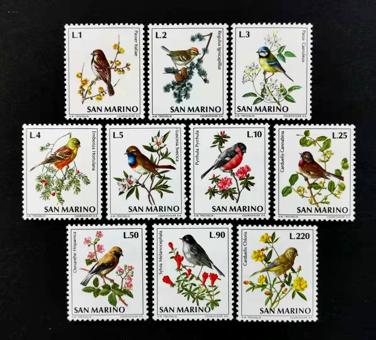 San Marino stamps 1972 Animal birds plant flowers 10 All