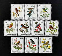 San Marino stamps 1972 Animal birds plant flowers 10 All