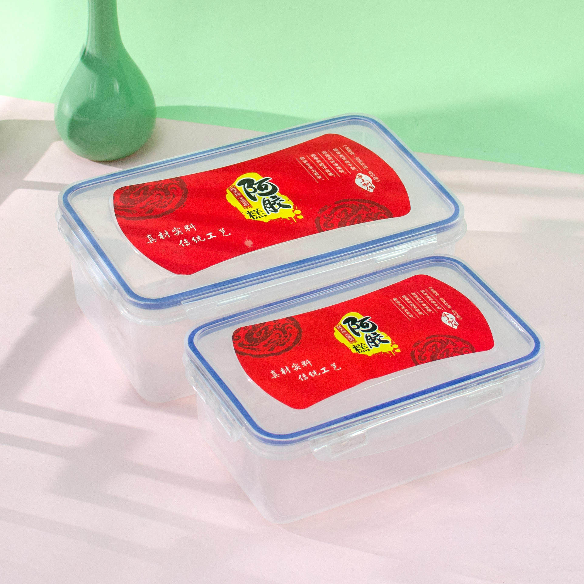 Agua cake packaging gift box one pound packaging box plastic box Agua box packaging box manual agua label