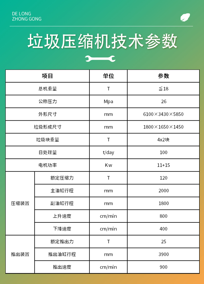 垂直式垃圾压缩站成套设备垃圾中转站压缩箱城市垃圾站压缩机厂家