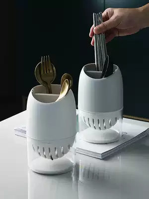 Fan home household chopsticks basket chopsticks tableware drain rack mildew proof kitchen chopsticks spoon storage shelf