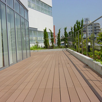 Outdoor heavy bamboo floor anti-corrosion garden deep carbon bamboo floor terrace park plank road terrace bamboo floor
