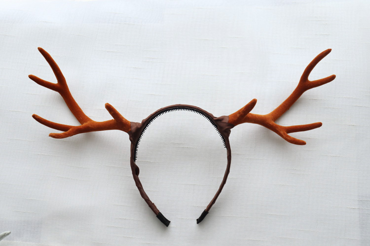 Giáng sinh Sen nữ headband mũ trùm đầu phòng thu hiệu suất chụp ảnh đạo cụ hình ảnh nai sừng tấm phụ kiện tóc headband phụ kiện tóc trẻ em