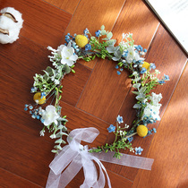 ins Forest Flower bride Garland star headdress holiday beach wedding photography photo wedding hair accessories