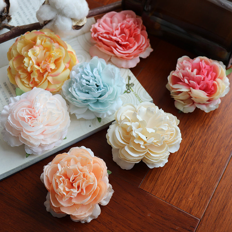 Hanfu Silk Flower Hair Clip Ancient Dress Country Wind Bridal Head Accessories Ancient Wind Flowers Photo Writing True Holiday Beach Write Real Hair Accessories