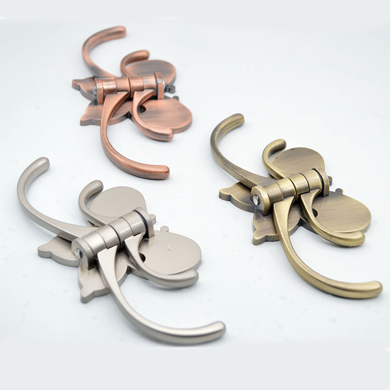 Solid butterfly clothes hook four-hook clothes hook wall-mounted bathroom door coat hook activity clothes hook creative single hook