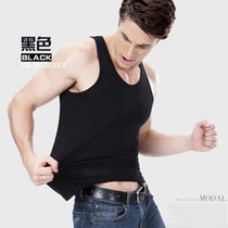 Modal mens vest Summer youth I-shaped slim-fit sports hurdle elastic tight bottoming underwear Undershirt