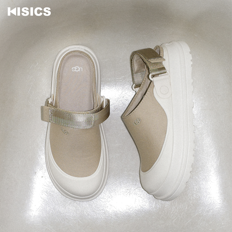 Ugg 26Ss Goldenglow Canvas Clog Breathable Canvas Slip-On Birkenstock Slippers
