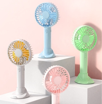 Mute usb handheld small fan petal fan face Desktop Lazy Person Portable Carry-on Office Dorm Outdoor