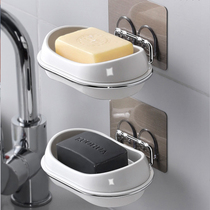 Biqing Home Soap Rack Free From Punching Wall-mounted Soap Case Powerful Viscose Soap Dish Creative Bathroom Drain rack
