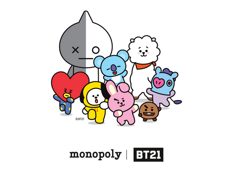 Dễ thương BTS Bulletproof Youth League Cartoon Mô hình Chủ thẻ PVC mềm xách tay Thẻ di động ví đựng thẻ thông minh