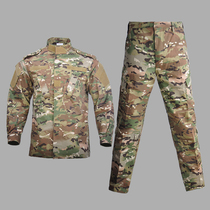 New summer and autumn camouflage suit for men and women training uniform outdoor thin wear-resistant military camouflage uniform python pattern tactical uniform waterproof