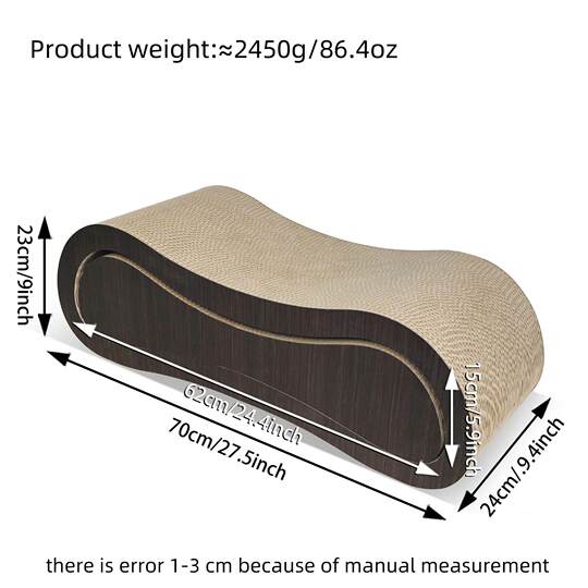 Cat scratching board, non-shedding vertical claw grinder, cat nest, integrated corrugated paper pull-out combination, extra large 8-figure set