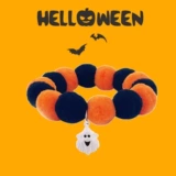 Колокольчик, эластичный регулируемый чокер, милый забавный аксессуар, xэллоуин, кот, домашний питомец