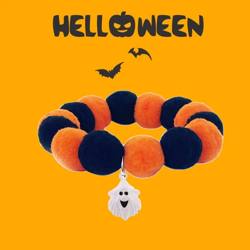 Колокольчик, эластичный регулируемый чокер, милый забавный аксессуар, xэллоуин, кот, домашний питомец