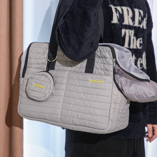 Cat Bag, Autumn and Winter Windproof, Convenient for Going Out, Stain-Resistant Dog Bag, Removable and Washable, Thickened, Breathable Shoulder Bag, Cross-Body Pet Bag