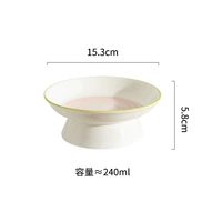 Рисованной - миска с водой белая