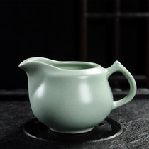 Handmade Ru Kiln fair cup open piece can raise tea Sea Tianqing large tea separator Ice crack Ru Porcelain Gongfu tea set