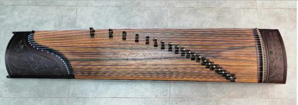 21 string broadleaf rosewood relief guzheng