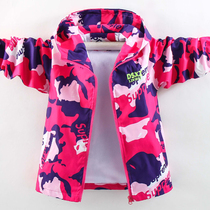 Childrens clothing Girls Assault Jacket 5 Sport jacket 2021 new children 8 Fashion foreign air jacket Chauded 9 blouses