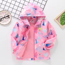 Girl Jacket Spring Autumn Clothing 2022 New Ocean Gas Plus Suede Children Spring Autumn Girl Blouses Submachine Clothing Thin Suede Autumn Winter