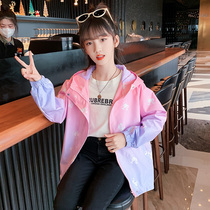 Girl Assault Jacket Jacket Spring Autumn Clothing 2022 Children Girls Even hat Spring and autumn season CUHK Tong Student casual weaters