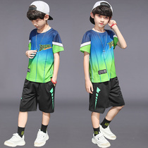 Boy Basketball Suit Quick Dry Suit Training Suit Children Handsome Boy Summer Clothing CUHK Kid Sports Jersey Two Sets