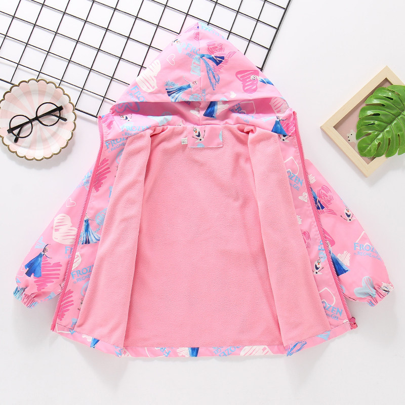 Children suit girl's suede submachine clothes 2021 autumn winter new CUHK tong suede baby windcoat child jacket