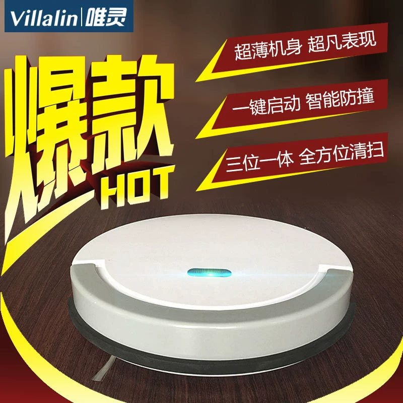 Robot quét siêu mỏng Villalin nhà thông minh máy hút bụi tự động - Robot hút bụi máy hút bụi cũ