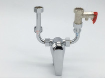 All-copper body electric water heater mixing valve Surface mounted hanging U-valve Mixing valve Bathroom hot and cold bath faucet