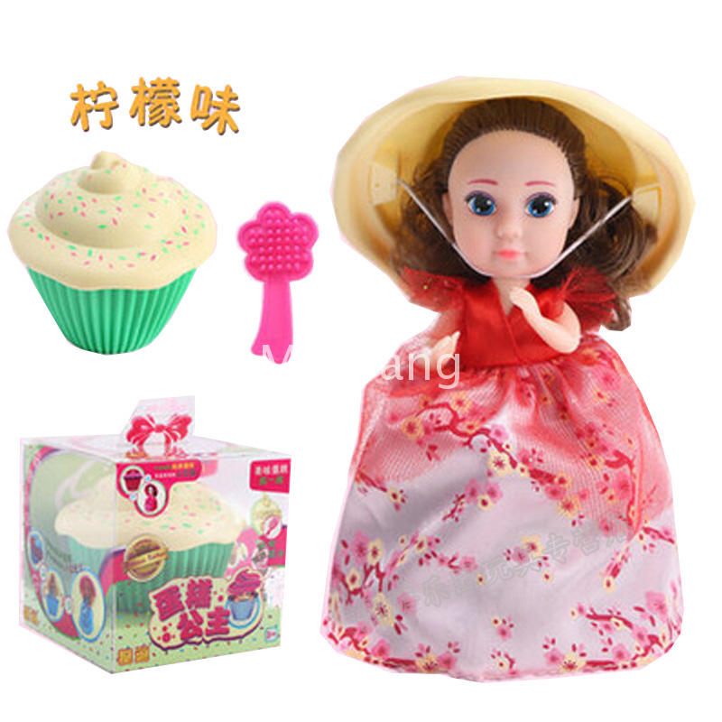 挺逗纸杯蛋糕娃娃创意变形芭比公主六种香味洋娃娃巧克力味海伦