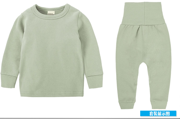 Thỏ quần áo bé trai đồ ngủ ấm cô gái mùa xuân và mùa thu trẻ em nhà quần áo cotton bé điều hòa không khí phù hợp với bộ đồ lót áo trẻ em