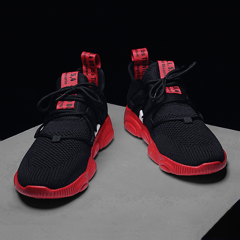 itbuy summer breathable flying woven mesh shoes mesh trendy shoes sports men's shoes men's casual shoes Korean version of the trend of all-match