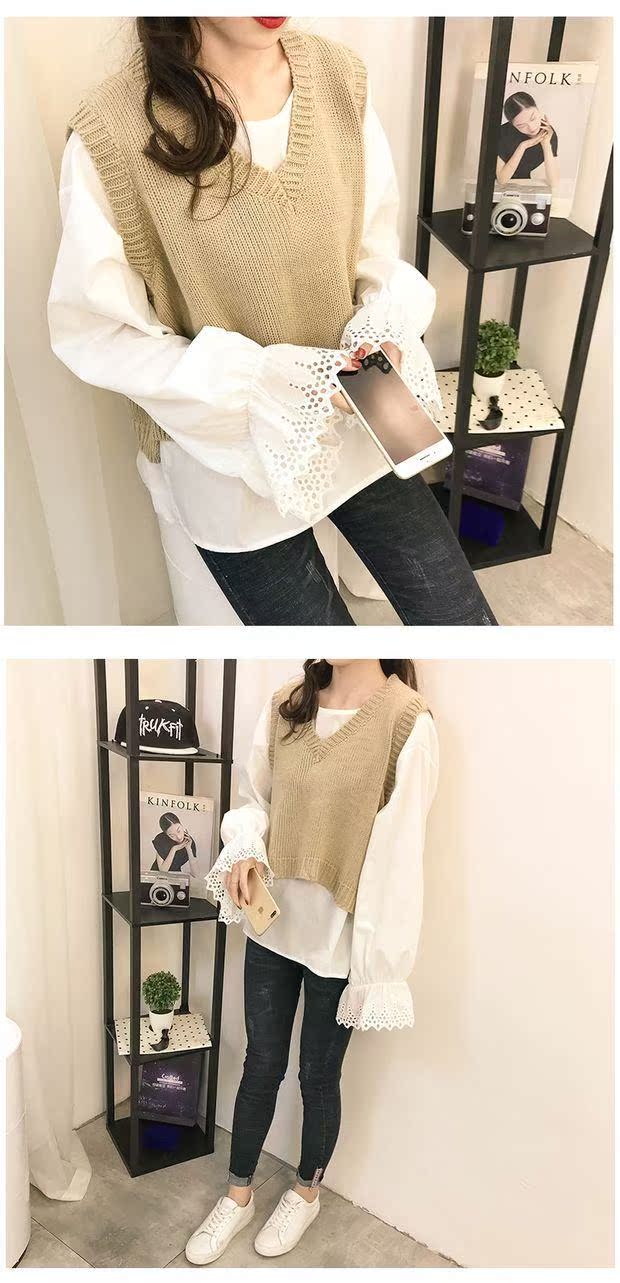 Cộng với phân bón cộng với kích thước cổ tích yêu thích của phụ nữ phù hợp với chất béo mm mùa xuân Phiên bản Hàn Quốc của áo thêu áo len hai bộ thủy triều các mẫu áo thun dài tay nữ đẹp