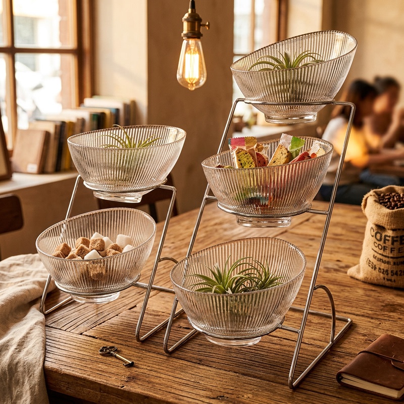 Hotel Breakfast Utensils, Buffet Glass Bowls, Fruit Plates, Cold Dish Display, Tableware, Vegetable Salad Stand, Special Use Hotel Breakfast Utensils, Buffet Glass Bowls, Fruit Plates, Cold Dish Display, Tableware, Vegetable Salad Stand, Special Use