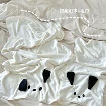 Pet absorbent towels for dog bathing supplies Shiba Inu super quick-drying bath towels for cats with non-stick fur and pets only