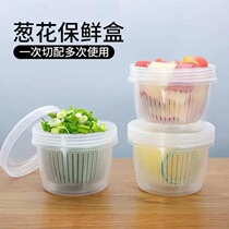 Kitchen crisper refrigerator special green onion ginger garlic storage box sealed onion ginger garlic drain fruit box set food storage